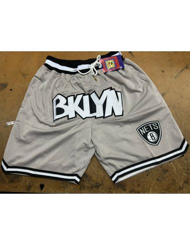 SHORT JUST DON NBA BKLYN GRIS
